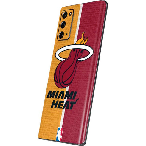 NBA Miami Heat Canvas Galaxy Note20 5G Skin